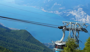 Monte Baldo: the cableway from Malcesine